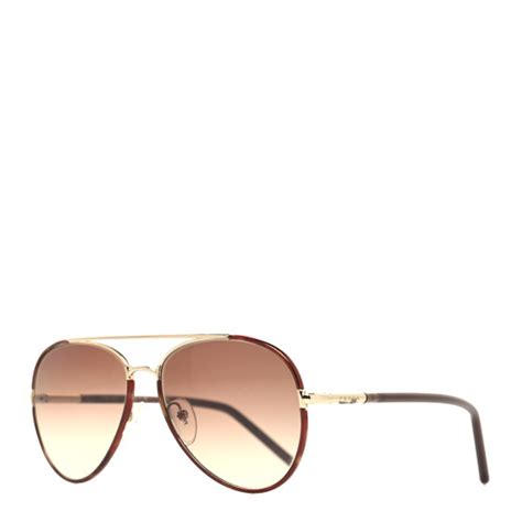 prada 32mm pilot sunglasses|PRADA Metal Aviator Sunglasses SPR66X Brown.